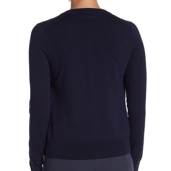 **J. Crew Button Front Navy Blue Cardigan - Picture 2 of 8